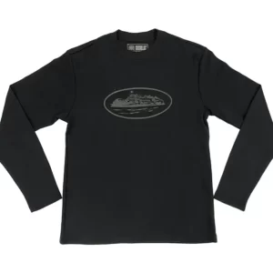 Corteiz Alcatraz Black Waffle L/S T-shirt